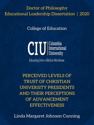 cover image of Perceived Levels of Trust of Christian University Presidents and Their Perceptions of Advancement Effectiveness